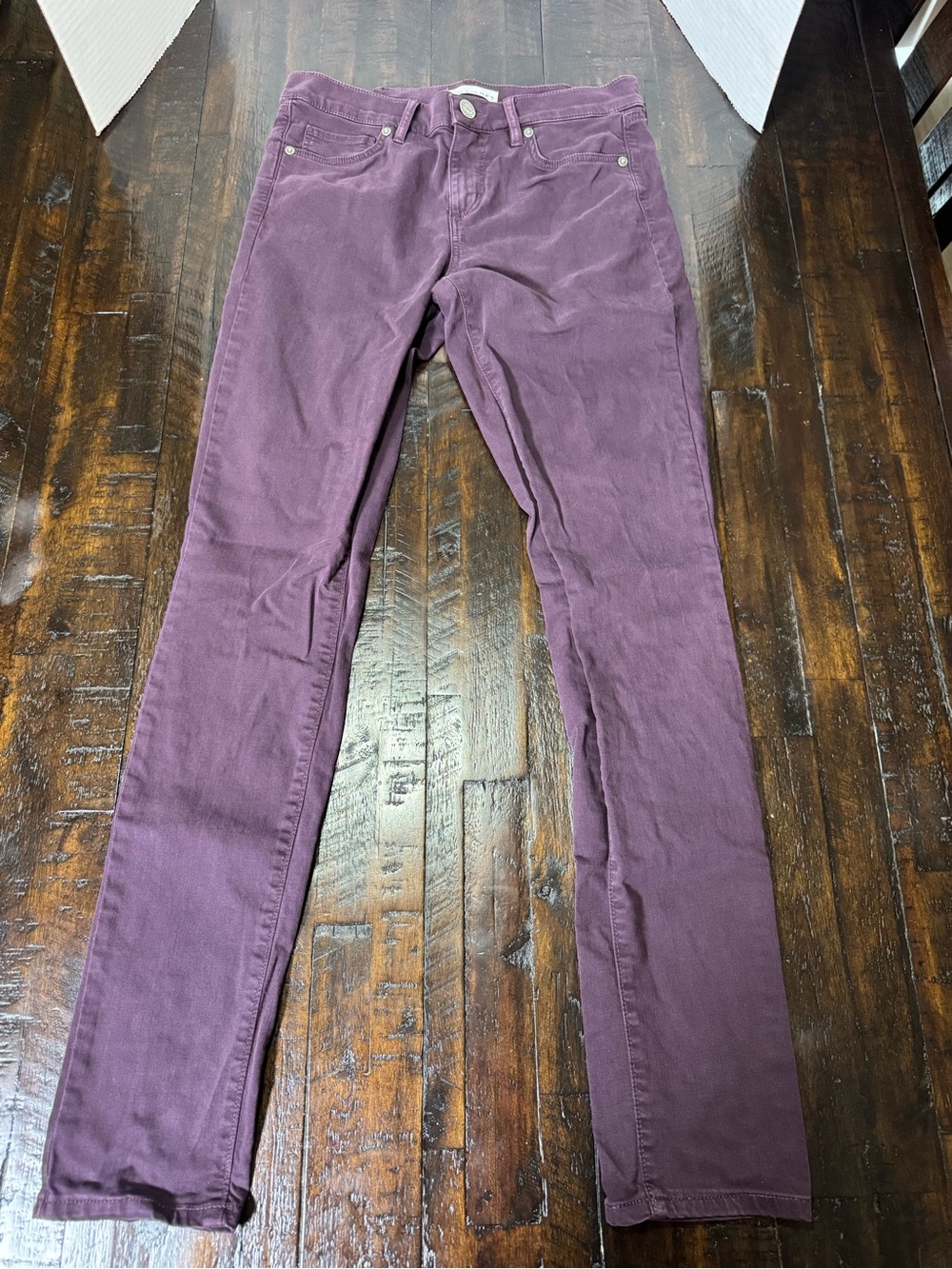LOFT Skinny Jeans in Plum